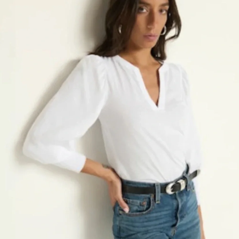 Nation LTD Flora Peasant Tee White Large 100% cotton - Picture 2 of 9